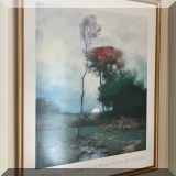 A11. Framed &ldquoOctober Moonrise” print. 